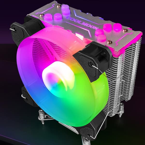 CPU Køling ARGB Lydløs 4 Varmerør Multi-platform Computer CPU Fan Kølelegeme