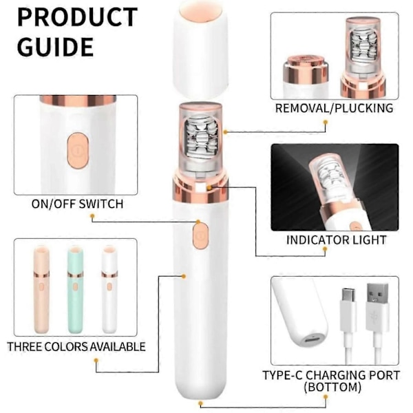 Soft Skin Pro Ansigtsbehåringsfjerner, Softskin Pro Hårfjerner White