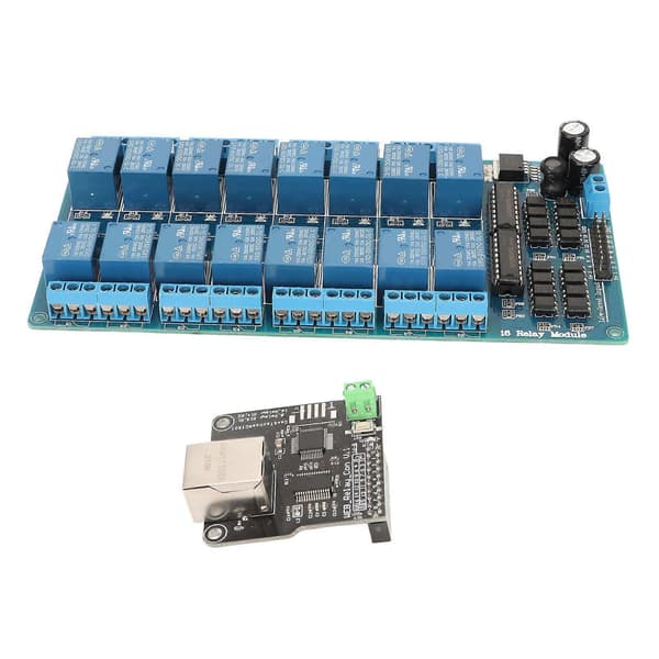 16 Kanal Relæmodul 5V Ethernet Controller Netværks Webserver 16 Kanal Relæmodul RJ45 Interface til Smart Home YEMMA