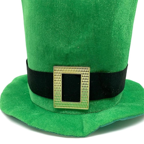 St. 's Day Kostym Leprechaun Hatt Glasögon Rosett Accessoarer Saint Patricks Day Cosplay Cosplay F