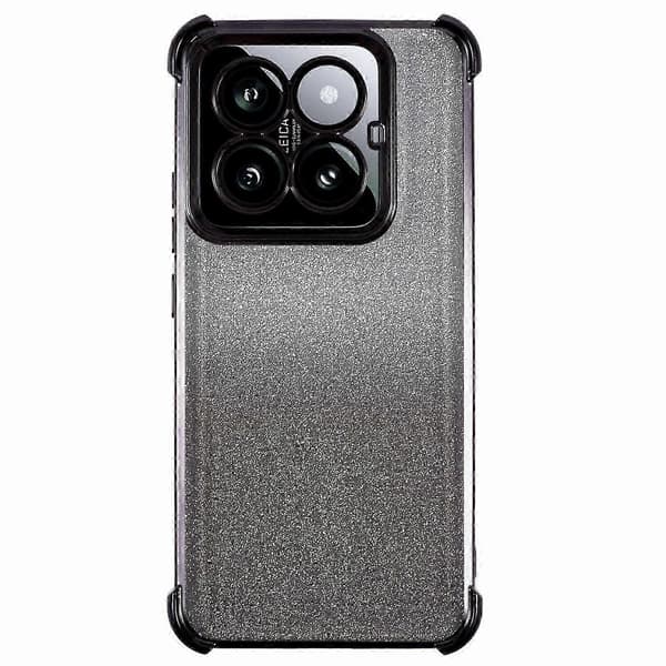 For Xiaomi 14 Pro-deksel Glitter TPU-telefondeksel Forsterkede hjørner -