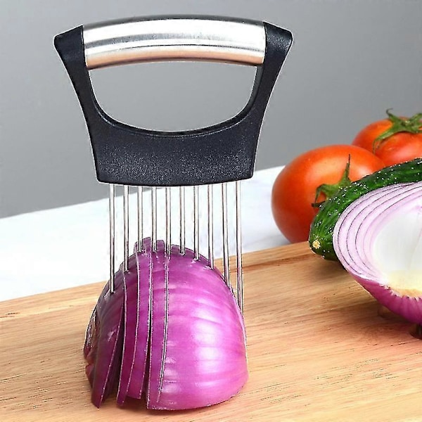 Skärmaskin Köttskärare, Mat Skiva Assistent Lökhållare Skärare, 1 st