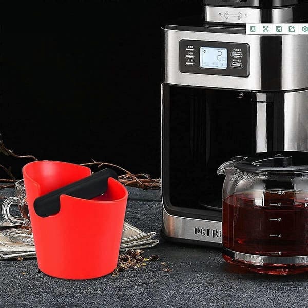 Kaffeboks til Espresso Kaffe med Skridsikker Gummi - Rød