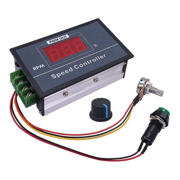 PWM DC Motorhastighedsregulator med Digital Skærm 30A PWM Justerbar Hastighed Trinløs Regulator