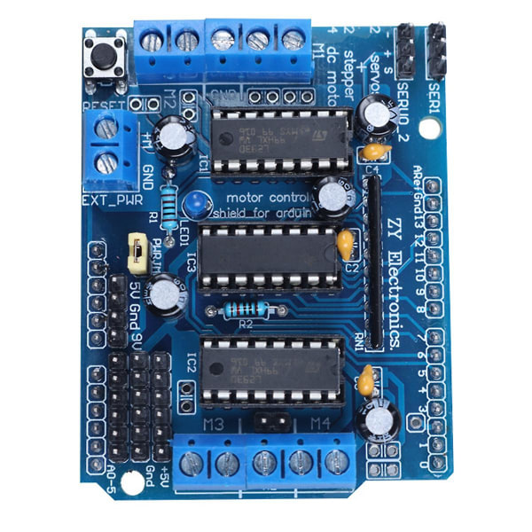 4 stk. L293dmotor Kontrol Multifunktions Motor Drive Udvidelseskort Motor Drive Motor Board