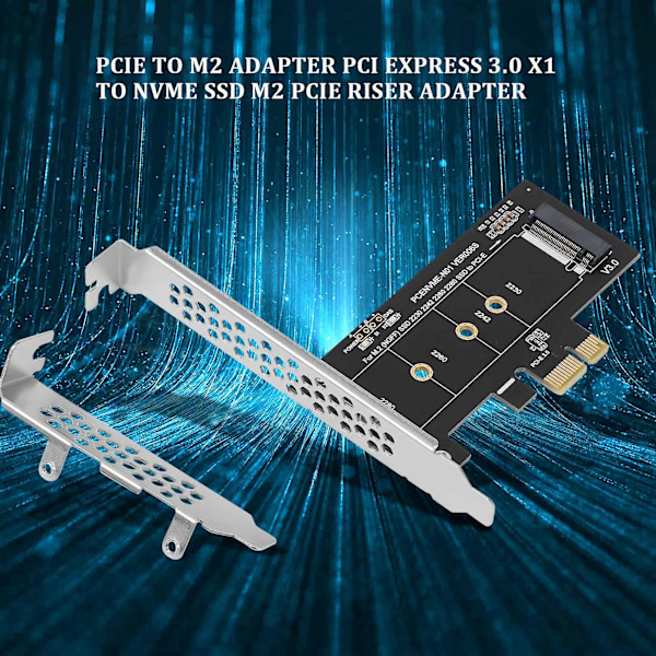 PCIE-M2-sovitin PCI Express 3.0 X1 NVME SSD M2 PCIE -korotussovitin, tukee 2230 2242 2260 228