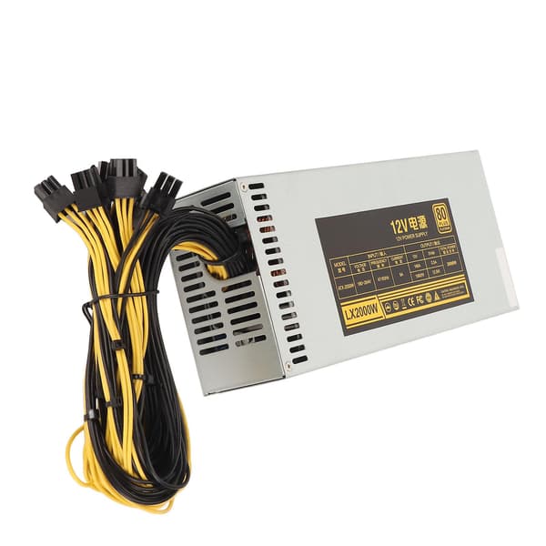 2000W Mining Strømforsyning Understøtter 8 GPU Kort Enkelt Kanal 2U PSU PC Mining Strømforsyning 180?264V