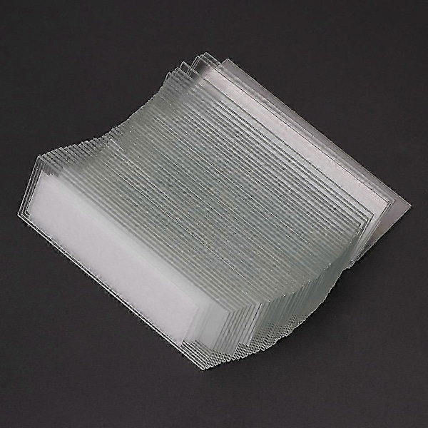 50 stk. 1 mm tykke hulrumsglasdækglas Enkelt konkave mikroskopglas Reusable Laboratory Blank Sample Cover Glass