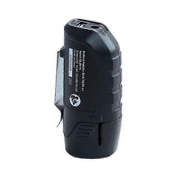 Adapter kompatibel med Bosch 10.8V 12V Li-ion Batteri Elektriskt Verktyg Delar BHB120 USB Strömkontakt Laddare Holster Enhet Laddning