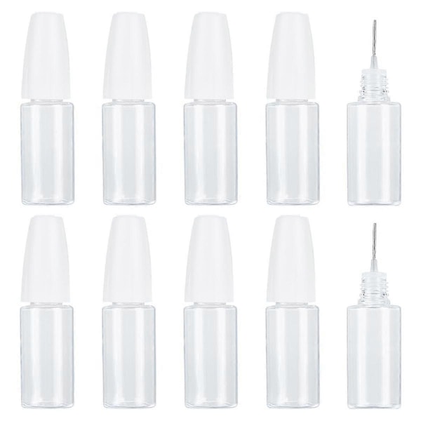 20 stk. præcisionsspids applikatorflasker, 10 ml/0,34 oz dispenseringsnålflaske PET tom limflaske