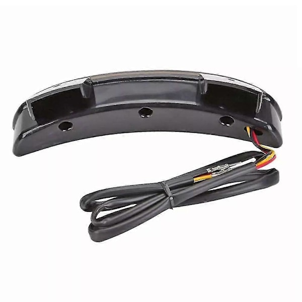 Rökt Huggen Stänkskärm Kant Motorcykel 8 Led Röd Stopp Kör Broms Bakre Bakljus För Harley Sportster Xl 883n 1200n Xl1200v Xl1200x 1st-svart