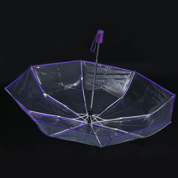 Läpinäkyvä Sateenvarjo Automaattinen Sateenvarjo Rain Naiset Miehet Sun Rain Auto Sateenvarjo Kompakti Kokoontaittuva Windp