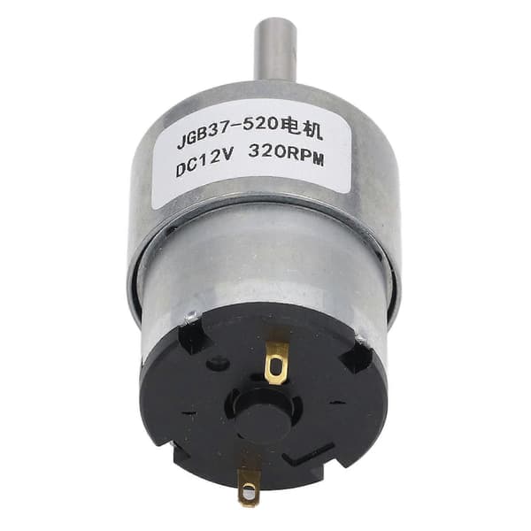 Gearmotor DC 12V Hastighedsreduktionsgearmotor med Hall-encoder til robotudstyr 320RPM YEMAA