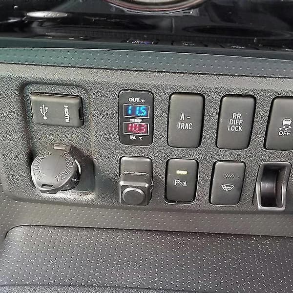 Dobbel Temperaturvisning Inne Og Ute i Bilen Dobbel Temperatursensor For Prado Prius