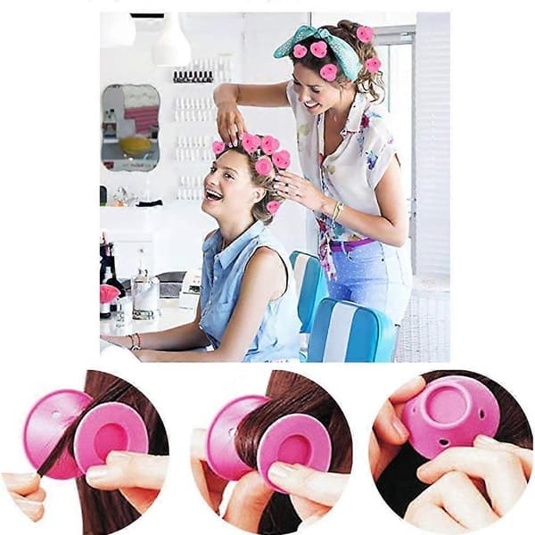 Silikone Hår Curlers, Nat Curlers, 20 Stk Silikone Hår Curlers, Hår Curlers Bløde Ruller