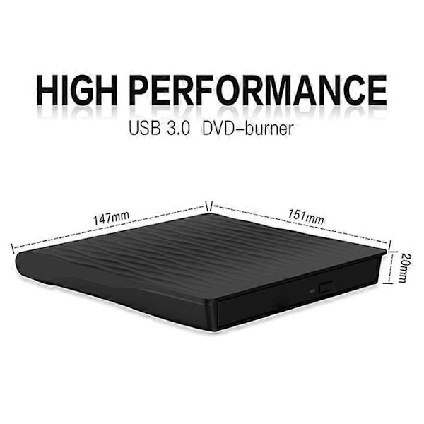 USB3.0 DVD/CD-brännare Extern Mobil Notebook Typ C Extern Optisk Enhet Extern Enhet