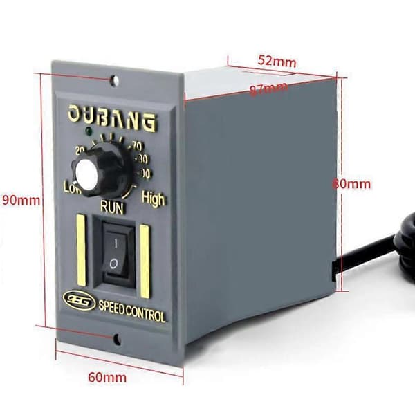 Motorhastighetskontroller AC Kontrollbryter Regulator 1 Rad 6 Pin CW CCW Rotasjonstilbehør 120W YEMAA