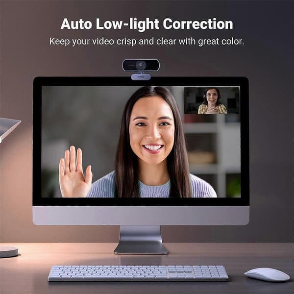 1080P Webcam Full HD Kamera til Laptop Computer USB Webcam med Dobbelt Mikrofoner til Zoom Videoopkald Webcam