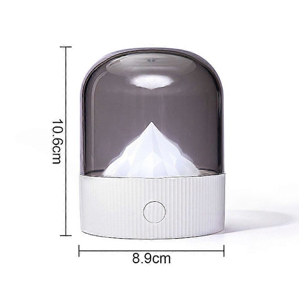 LED Skrivebordslampe, Nattlys til Soverommet, Dimbar LED-belysning, Unik Innflyttingsgave - Hvit