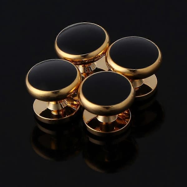 6 st Herr Smoking Manschettknappar Formell Kostym Skjorta Studs Manschettknappar Set Stadig