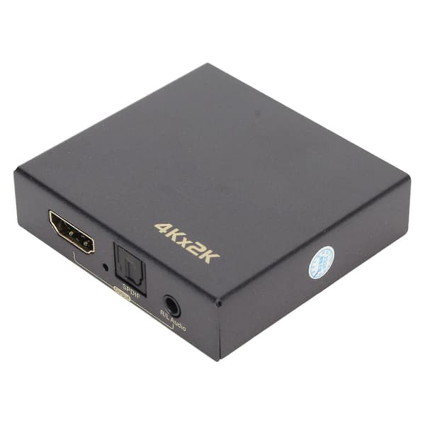 HD Multimedia Interface Extractor Version 1.4 4K 30Hz Fiber Optisk 5.1 3.5mm Output Lyd Extractor Konverter 100?240V UK Stik