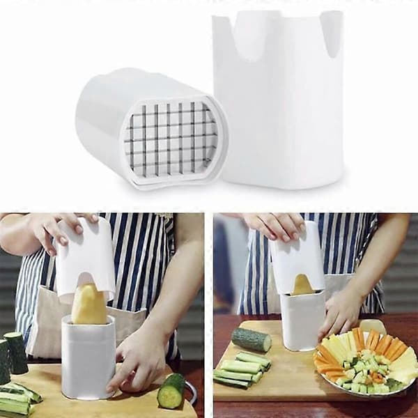 2 Pakk Potet- og Grønnsakskutter for Pommes Frites - Best for Pommes Frites Slicer Potetchips Cutter