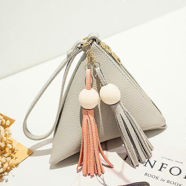 Dam Mode Casual Fransar Läder Mini Clutch Handväska Telefonfodral
