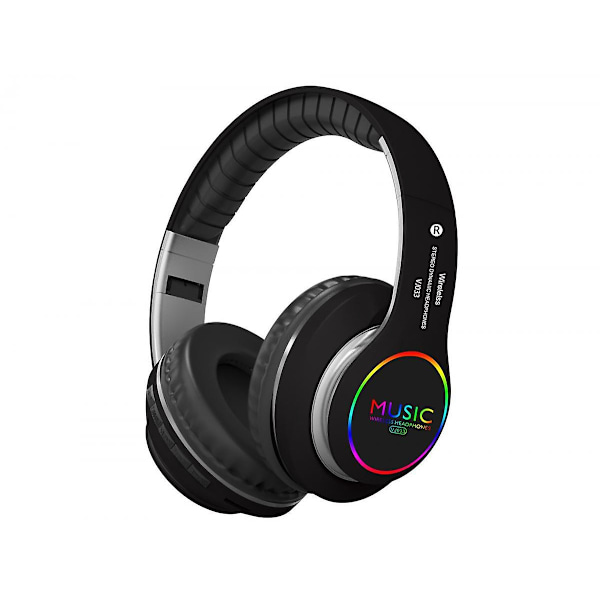 Vikbart LED-trådlöst headset Bluetooth Sportkort Trådlöst Spelheadset