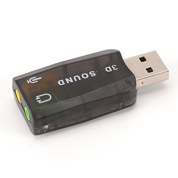 3d Usb Lydkort Usb Audio 5.1 Eksternt Usb Lydkort Audio Adapter Mikrofon Højttaler Audio Interface Til Laptop Pc Mini Data