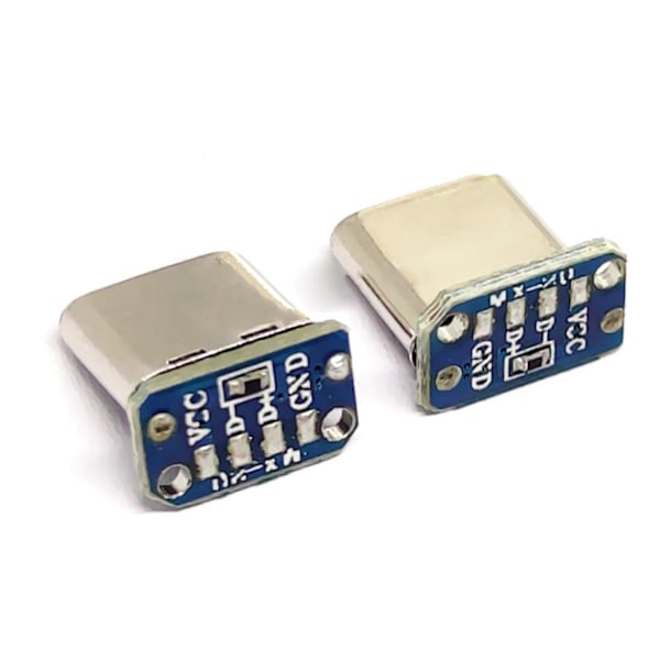 5st 16-pin Typ C Usb-c Hane Typ C Jack Hane Vertikal Patchkort Tillbehör