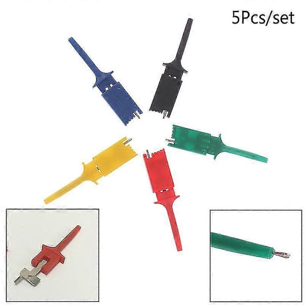 5 st/set Meter Testledningar Testprob Krok För SMD IC Test Cilps SMD IC Krok SHYTMV