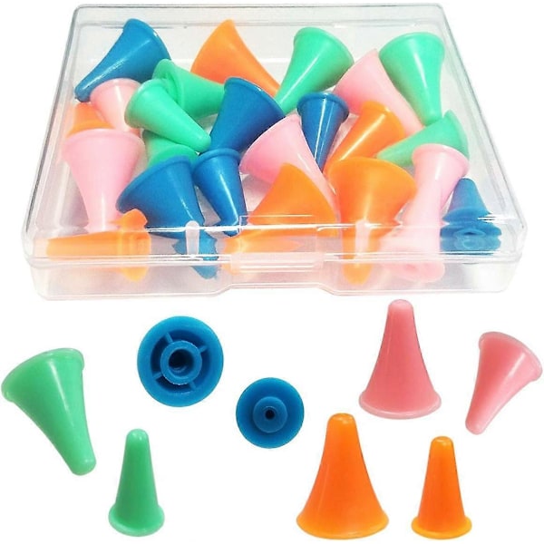 24 st Färgglada Nålskydd Stickningspunktskydd Små Sticknålsspetsskydd