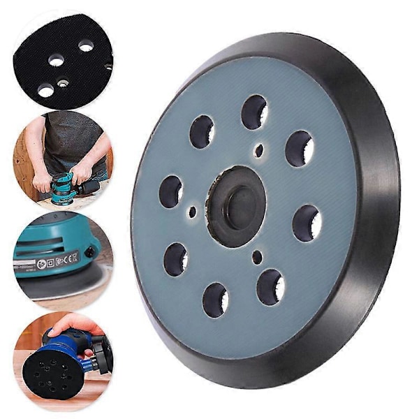 2 stk. slibepuder til Makita 125 mm 8-hullers slibeskive Makita 5 tommer slibepude til Makita BO 5010, 5030, 5031, 5041, DeWalt DW420, DW421, Porter C