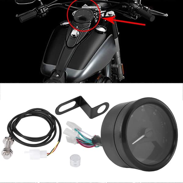 12000RMP LCD Digital Speedometer Tacho Gearindikator til Motorcykel Scooter ATV