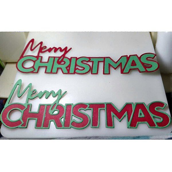 Jul Scrapbooking Metal Skærestencils Papirkort Håndværk Stencil Prægning DIY