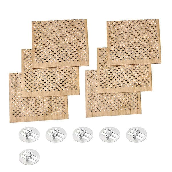 6 stk. 7x6 cm Trævæger til DIY Lysfremstilling Håndværk Trævæger til Lysfremstilling Trævæge