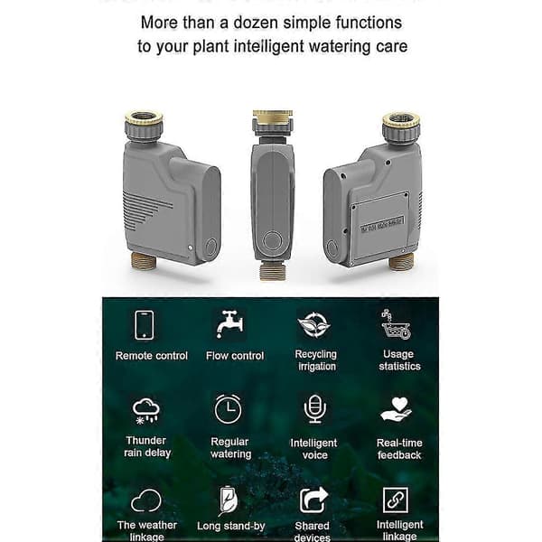Wifi-rf433 Tuya Wifi Vattningstimer Smart Sprinkler Droppbevattningssystem Vattenflödesmätare Vatte