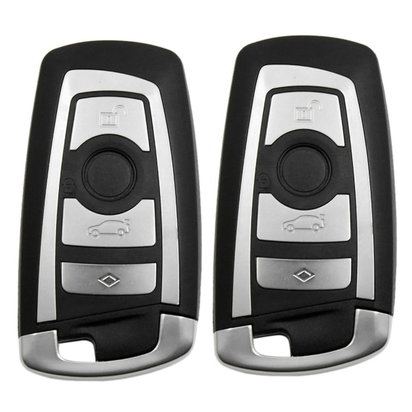 2x Car Smart Remote Key Fob Case Blad til F10 F20 F30 F40 1 3 5 Series 4-knap