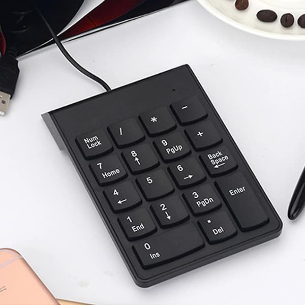 18 Taster Mini USB Trådløst Numerisk Tastatur Tastatur for PC Bærbar Datamaskin