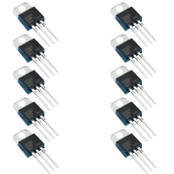 10 Pcs T0-220ac Package Standard Triacs 600v 25a Bta24-600b