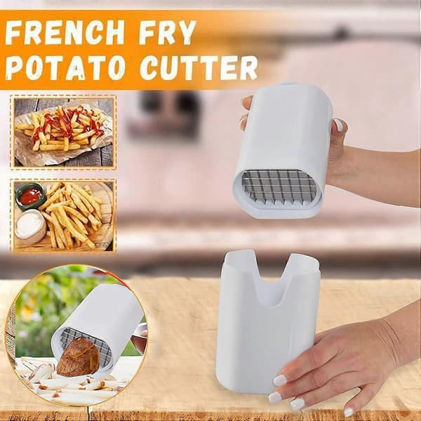 2 Pakk Potet- og Grønnsakskutter for Pommes Frites - Best for Pommes Frites Slicer Potetchips Cutter
