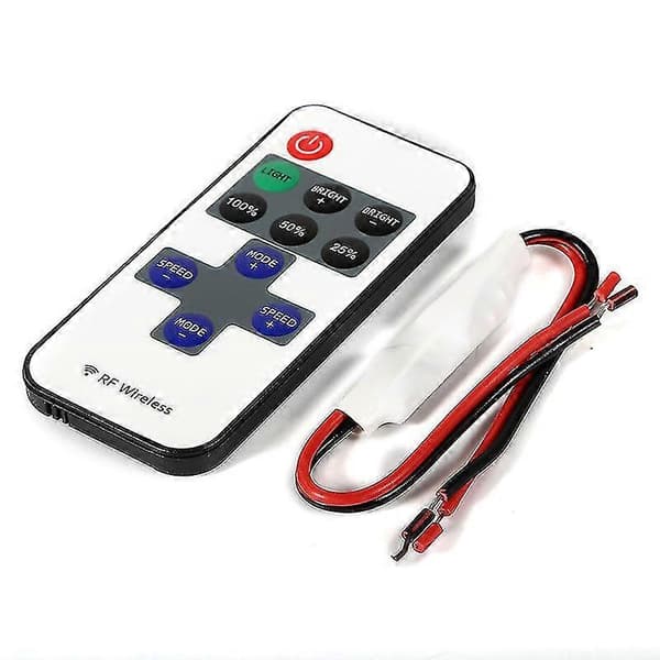 12v Rf Trådløs Fjernbetjening Switch Controller Lysdæmper Til Mini Led Strip Lys Ny - SFYGV