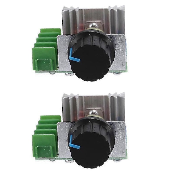 AC Motorvarvtalsregulator - 2 st, 220V 2000W, Justerbar effektkontroll