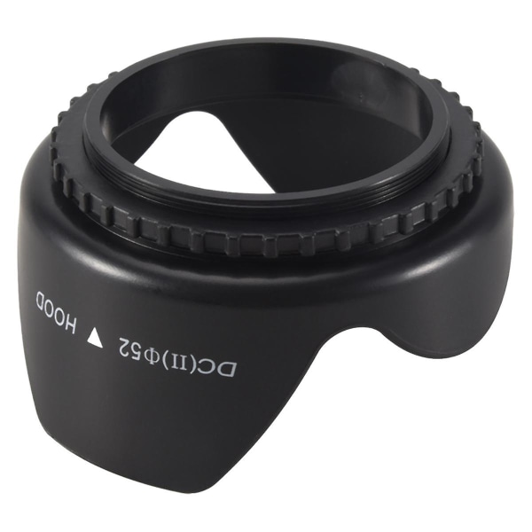 52 mm:n terälehti kukkasuoja Nikon D5200 D5100 D3200 sarjalle 18-55mm F3.5-5.6G UK