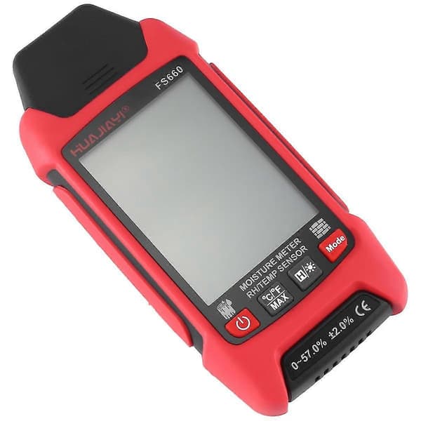 FS660 Digital Træfugtighedsmåler, LCD Display Træfugtighedstester, Hygrometer Træ Fugtighed Detektor