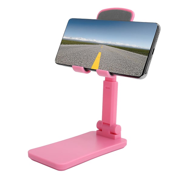 Mobiltelefonholder Universal Justerbar Telefon Tablet Stand Sammenklappelig Smartphone Holder Pink