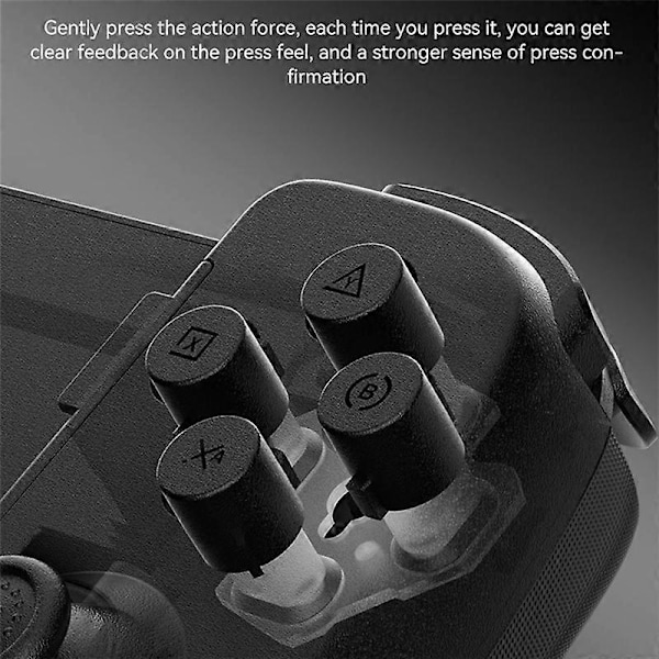 Trådløs spillkontroller Gamepad Bluetooth-tilkoblet Joystick 6-akset vibrasjon for Android//Switch
