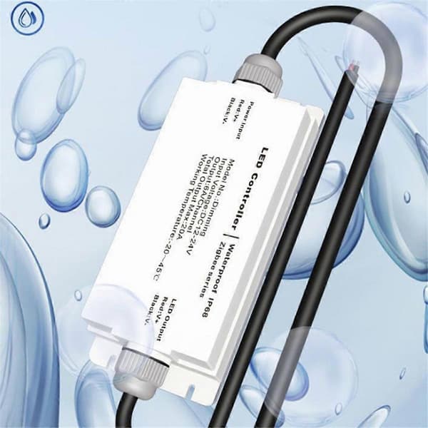 Tuya Zigbee DC12V 24V LED-strip Vattentät Kontroller IP68 Regnsäker ZIGBEE Tuya Röstfjärrkontroll