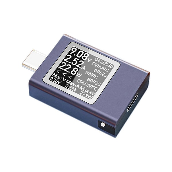 HDC-085C Värinäyttö Tehomittari Testeri Type-C PD3.1 Matkapuhelimen Laturin Testeri Monitoiminen Po