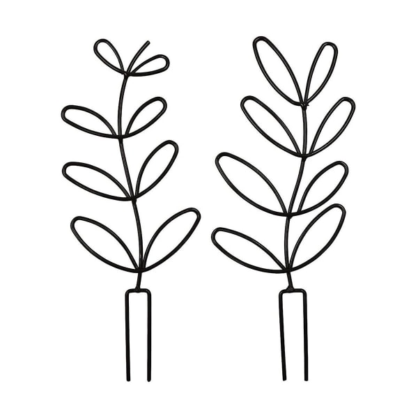 Inomhusväxtspaljé, bladform Trädgårdsspaljé för klätterväxt, liten metallspaljé för krukväxt P